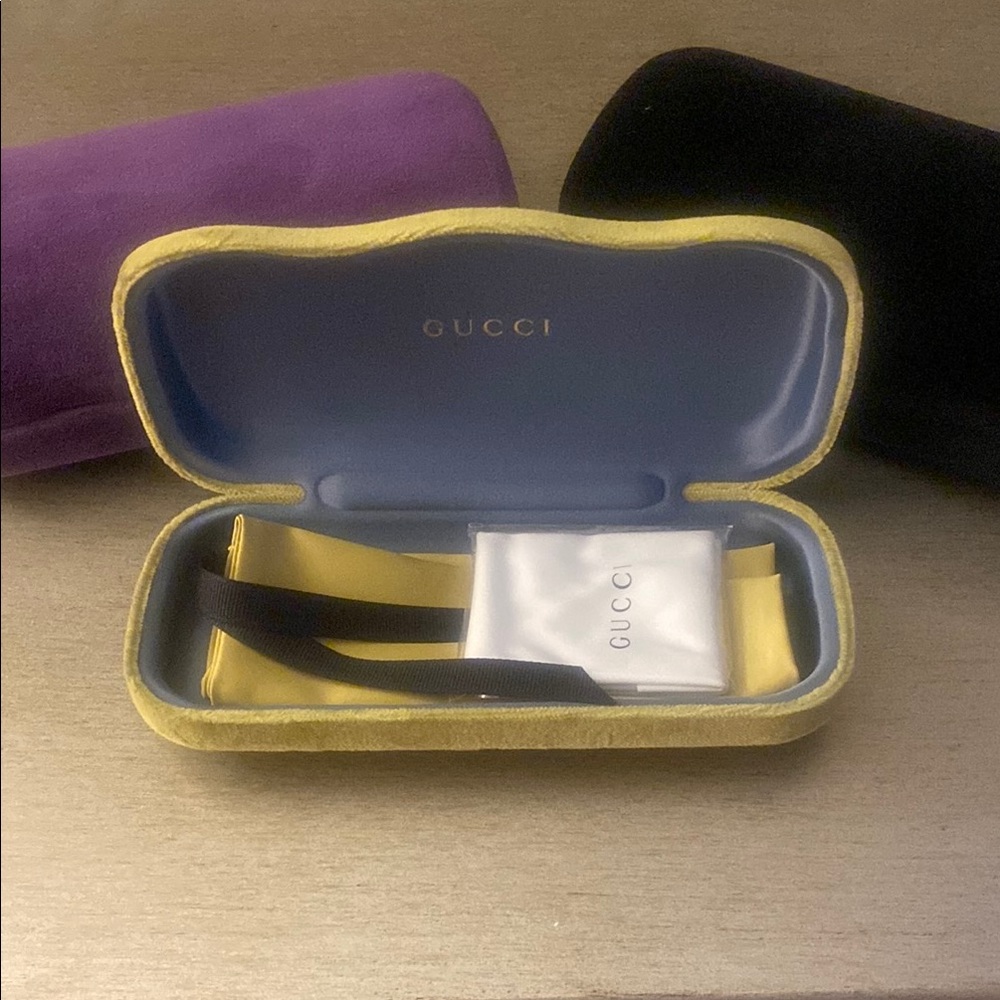 Authentic Gucci Sunglasses Case colors vary